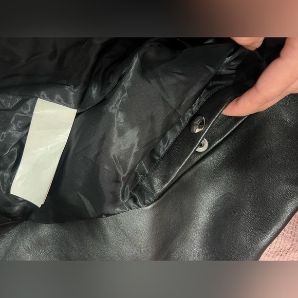 Bebe black bovine Leather Biker Jacket ((please read the description)) - Picture 14 of 16